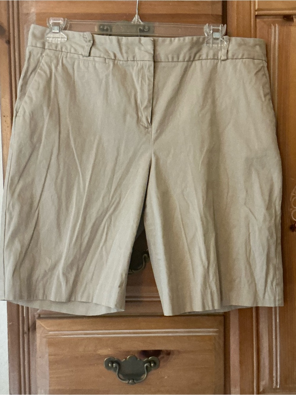Talbots Khaki Tailored Bermuda Shorts